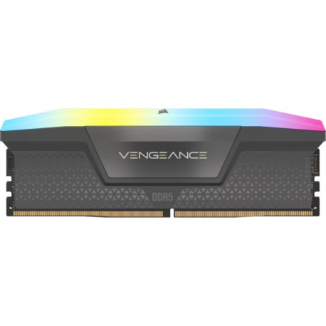 CORSAIR Vengeance RGB - DDR5 - kit - 64 GB: 2 x 32 GB - DIMM 288-pin - 3000 MHz  /  PC5-48000 - CL28 - black - 2