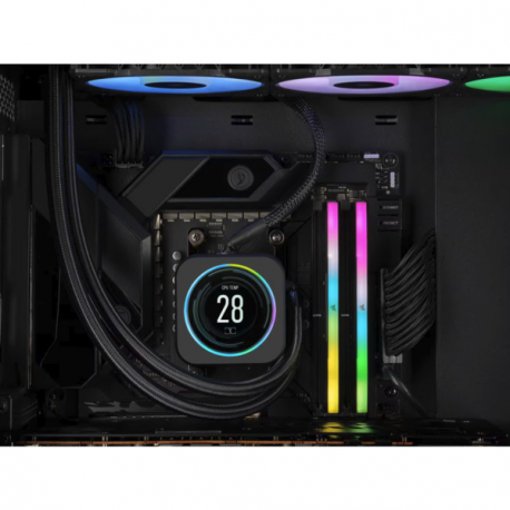 CORSAIR Vengeance RGB - DDR5 - kit - 64 GB: 2 x 32 GB - DIMM 288-pin - 3000 MHz  /  PC5-48000 - CL28 - black - 9