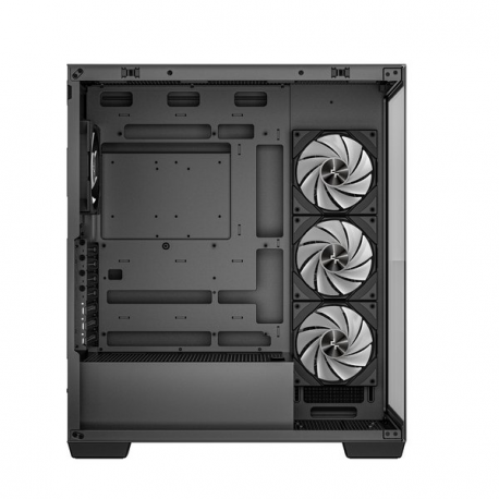 DeepCool CG580 4F - Tower - ATX - windowed side panel (tempered glass) - no power supply (ATX / PS / 2) - black - USB / Audio - 2