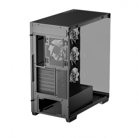 DeepCool CG580 4F - Tower - ATX - windowed side panel (tempered glass) - no power supply (ATX / PS / 2) - black - USB / Audio - 10