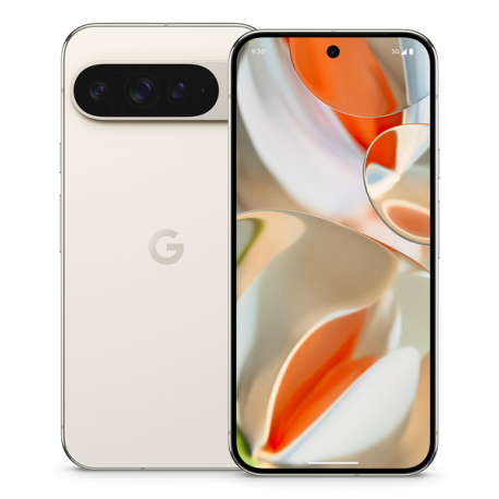Google Pixel 9 Pro XL - 5G smartphone - dual-SIM - RAM 16 GB  /  Internal Memory 128 GB - OLED display - 6.8" - 2992 x 1344 pixels (120 Hz) - 3x rear cameras 50 MP, 48 MP, 48 MP - front camera 42 MP - porcelain - 14