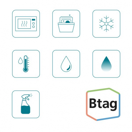 Brother BTAG-133 - Blue on clear - Roll (1.2 cm x 4 m) 1 cassette(s) hanging box - label tape - for P-Touch PT-N10, PT-N20, PT-N25BT - 1