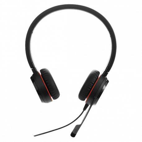 Jabra Evolve 20SE MS stereo - Headset - on-ear - wired - USB-C, USB-A - noise isolating - Certified for Microsoft Teams - 0
