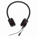Jabra Evolve 20SE MS stereo - Headset - on-ear - wired - USB-C, USB-A - noise isolating - Certified for Microsoft Teams