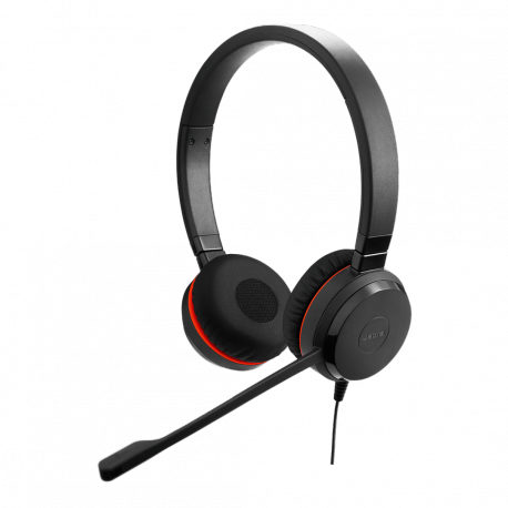 Jabra Evolve 20SE MS stereo - Headset - on-ear - wired - USB-C, USB-A - noise isolating - Certified for Microsoft Teams - 1