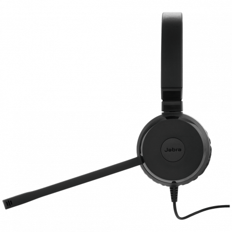 Jabra Evolve 20SE MS stereo - Headset - on-ear - wired - USB-C, USB-A - noise isolating - Certified for Microsoft Teams - 2