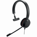 Jabra Evolve 20 UC mono - Headset - on-ear - wired - USB-C, USB-A - noise isolating - Alcatel-Lucent Certified, Avaya Certified, Certified for Microsoft Teams, Cisco Certified, Unify Certified