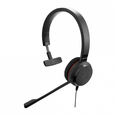 Jabra Evolve 20SE UC mono - Headset - on-ear - wired - USB-C, USB-A - noise isolating - Certified for Microsoft Teams - 1
