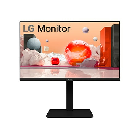 LG 24BA450-B - LED monitor - 24" (23.8" viewable) - 1920 x 1080 Full HD (1080p) @ 100 Hz - IPS - 250 cd / m² - 1300:1 - 5 ms - HDMI, VGA, DisplayPort - speakers - 0