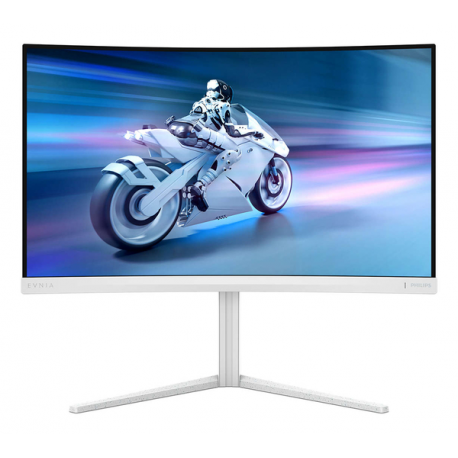 Philips Evnia 5000 27M2C5201L - LED monitor - gaming - curved - 27" - 1920 x 1080 Full HD (1080p) @ 180 Hz - Fast VA - 3000:1 - HDR10 - 0.5 ms - 2xHDMI, DisplayPort - white - 12