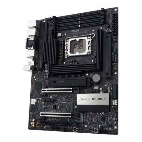 ASUS PRO WS Z890-ACE SE - Motherboard - ATX - LGA1851 Socket - Z890 Chipset - USB-C 3.2 Gen 2x2, USB 3.2 Gen 2, USB4, USB 3.2 Gen 1 - 10 Gigabit LAN, 2.5 Gigabit LAN, Gigabit LAN - onboard graphics (CPU required) - HD Audio (8-channel) - 6