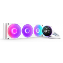NZXT Kraken Elite 360 RGB - Processor liquid cooling system - with LCD display  - Radiator Size:  360 mm - (for: LGA1851, LGA1700, LGA1200, LGA115x Socket, AM4, AM5) - copper - 120 mm - matt white
