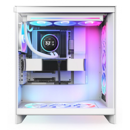 NZXT Kraken Elite 360 RGB - Processor liquid cooling system - with LCD display  - Radiator Size:  360 mm - (for: LGA1851, LGA1700, LGA1200, LGA115x Socket, AM4, AM5) - copper - 120 mm - matt white - 3