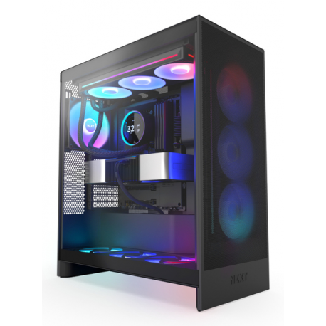 NZXT Kraken Elite 360 RGB - Processor liquid cooling system - with LCD display  - Radiator Size:  360 mm - (for: LGA1851, LGA1700, LGA1200, LGA115x Socket, AM4, AM5) - copper - 120 mm - matte black - 1