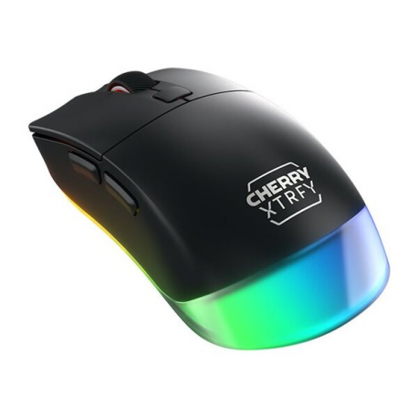 CHERRY Xtrfy M50 - Mouse - lightweight - ergonomic - optical - wireless, wired - 2.4 GHz, Bluetooth - black - 0