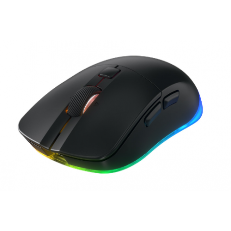 CHERRY Xtrfy M50 - Mouse - lightweight - ergonomic - optical - wireless, wired - 2.4 GHz, Bluetooth - black - 1