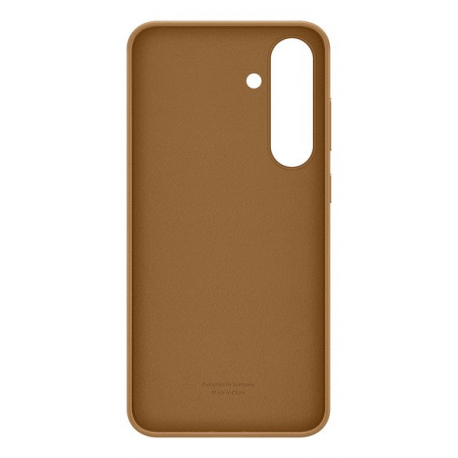 Samsung EF-VS936 - Back cover for mobile phone - faux leather - camel - for Galaxy S25+ - 2