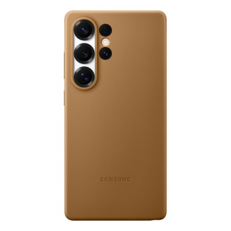 Samsung EF-VS938 - Back cover for mobile phone - faux leather - camel - for Galaxy S25 Ultra - 0