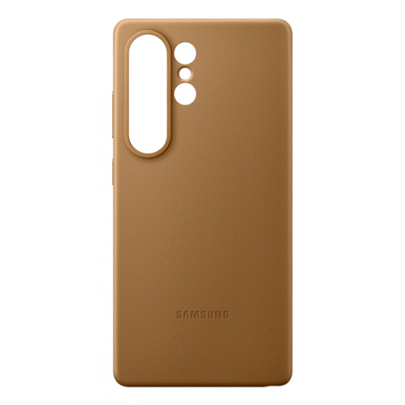 Samsung EF-VS938 - Back cover for mobile phone - faux leather - camel - for Galaxy S25 Ultra - 5
