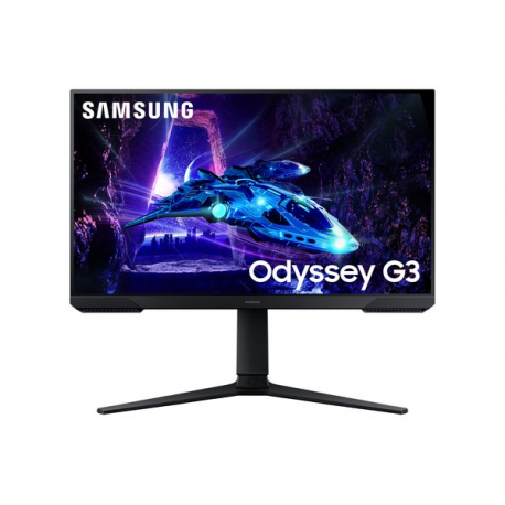 Samsung Odyssey G3 S24DG300EU - G30D Series - LED monitor - gaming - 24" - 1920 x 1080 Full HD (1080p) @ 180 Hz - VA - 250 cd / m² - 3000:1 - HDR10 - 1 ms - HDMI, DisplayPort - black - 0