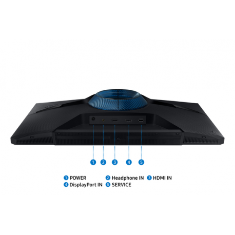 Samsung Odyssey G3 S24DG300EU - G30D Series - LED monitor - gaming - 24" - 1920 x 1080 Full HD (1080p) @ 180 Hz - VA - 250 cd / m² - 3000:1 - HDR10 - 1 ms - HDMI, DisplayPort - black - 19