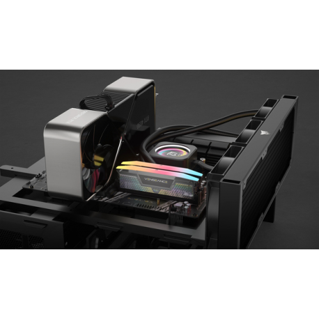 CORSAIR Vengeance RGB - DDR5 - kit - 48 GB: 2 x 24 GB - DIMM 288-pin - 4200 MHz / PC5-67200 - CL40 - clocked unbuffered - silver - 4