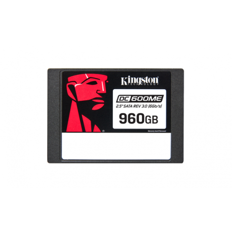 Kingston DC600ME - SSD - Enterprise, Mixed Use - encrypted - 960 GB - internal - 2.5" - SATA 6Gb / s - 256-bit AES - TCG Opal Encryption 2.0 - 0