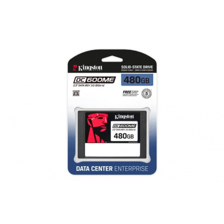 Kingston DC600ME - SSD - Mixed Use - encrypted - 480 GB - internal - 2.5" - SATA 6Gb / s - 256-bit AES - TCG Opal Encryption 2.0 - 1