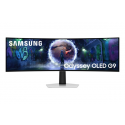 Samsung Odyssey OLED G9 S49DG934SU - G93SD Series - OLED monitor - gaming - curved - 49" - 5120 x 1440 Dual Quad HD @ 240 Hz - 250 cd/m² - 1000000:1 - HDR10+ Gaming, HDR10 - 0.03 ms - DisplayPort, Micro HDMI, HDMI - silver
