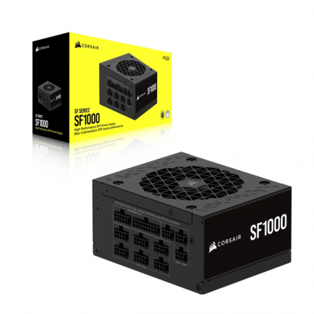 CORSAIR SF Series SF1000 - Power supply (internal) - ATX12V 3.1/ EPS12V - 80 PLUS Platinum - AC 100-240 V - 1000 Watt - Europe - 5