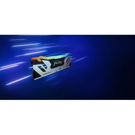Kingston FURY Renegade RGB - DDR5 - kit - 48 GB: 2 x 24 GB - DIMM 288-pin - 4200 MHz / PC5-67200 - CL40 - 1.45 V - unbuffered - on-die ECC - black & silver - 2