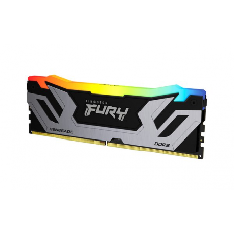 Kingston FURY Renegade RGB - DDR5 - kit - 48 GB: 2 x 24 GB - DIMM 288-pin - 4200 MHz / PC5-67200 - CL40 - 1.45 V - unbuffered - on-die ECC - black & silver - 3