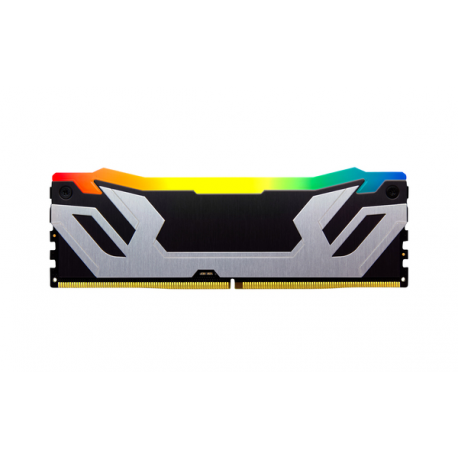 Kingston FURY Renegade RGB - DDR5 - kit - 48 GB: 2 x 24 GB - DIMM 288-pin - 4200 MHz / PC5-67200 - CL40 - 1.45 V - unbuffered - on-die ECC - black & silver - 11