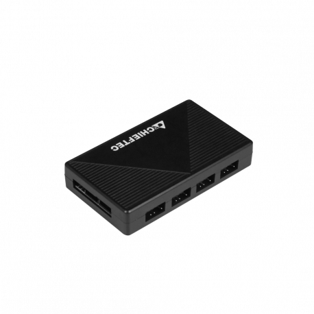 Chieftec APEX LUMO - Tower - extended ATX - windowed side panel (tempered glass) - no power supply (ATX) - black - USB / Audio - 24