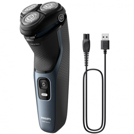 Philips 3000 Series S3144 - Shaver - cordless - navy blue - 1