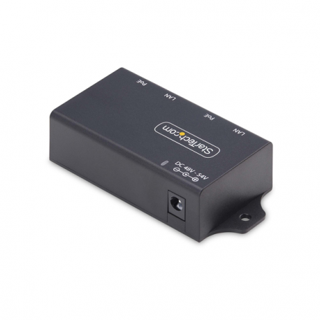 StarTech.com 2-Port Gigabit PoE+ Injector, PoE / PoE+ (802.3af / 802.3at) 30W - PoE injector - unmanaged inline - DC 48 - 52 V - 30 Watt - output connectors: 2 - black - 2