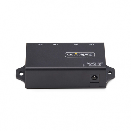 StarTech.com 2-Port Gigabit PoE+ Injector, PoE / PoE+ (802.3af / 802.3at) 30W - PoE injector - unmanaged inline - DC 48 - 52 V - 30 Watt - output connectors: 2 - black - 4