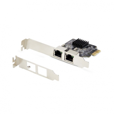 StarTech.com 2-Port Gigabit PCIe Network Adapter Card, TAA Compliant - Network adapter - PCIe - Gigabit Ethernet x 2 - black - TAA Compliant - 2