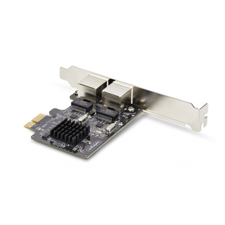 StarTech.com 2-Port Gigabit PCIe Network Adapter Card, TAA Compliant - Network adapter - PCIe - Gigabit Ethernet x 2 - black - TAA Compliant - 5