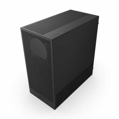 NZXT H series H5 Flow - Mid tower - extended ATX - windowed side panel (tempered glass) - no power supply - black - USB / Audio - 3