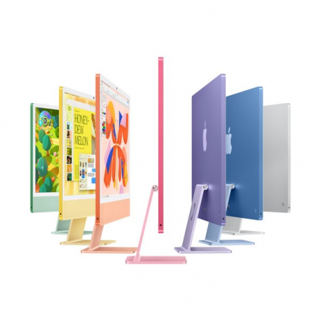 Apple iMac with 4.5K Retina display - All-in-one M4 up to - RAM 24 GB - SSD 512 GB - Apple M4 10-core - Gigabit Ethernet, IEEE 802.11ax (Wi-Fi 6E), Bluetooth 5.3 - macOS Sequoia 15.0 - monitor: LED 24" 4480 x 2520 (4.5K) - keyboard: Swedish/Finnish - silver - 3