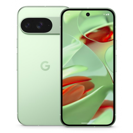 Google Pixel 9 - 5G smartphone - dual-SIM - RAM 12 GB  /  Internal Memory 128 GB - OLED display - 6.3" - 2424 x 1080 pixels (120 Hz) - 2x rear cameras 50 MP, 48 MP - front camera 10.5 MP - wintergreen - 4