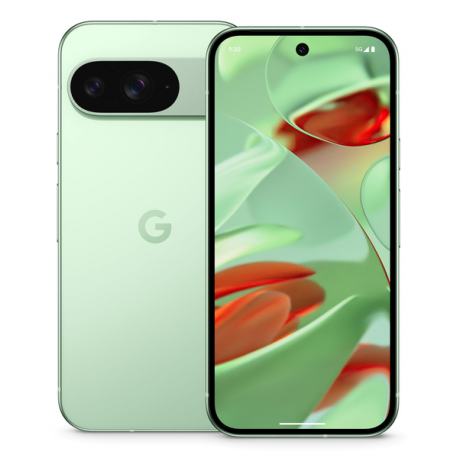 Google Pixel 9 - 5G smartphone - dual-SIM - RAM 12 GB  /  Internal Memory 128 GB - OLED display - 6.3" - 2424 x 1080 pixels (120 Hz) - 2x rear cameras 50 MP, 48 MP - front camera 10.5 MP - wintergreen - 11