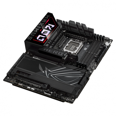 ASUS ROG MAXIMUS Z890 HERO - Motherboard - ATX - LGA1851 Socket - Z890 Chipset - USB4, USB 3.2 Gen 1, USB-C 3.2 Gen2, USB 3.2 Gen 2 - Wi-Fi 7, Bluetooth, 5 Gigabit Ethernet - onboard graphics (CPU required) - HD Audio (8-channel) - 9