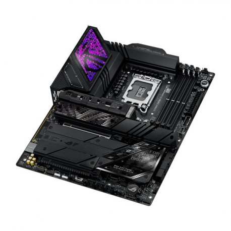 ASUS ROG STRIX Z890-E GAMING WIFI - Motherboard - ATX - LGA1851 Socket - Z890 Chipset - USB-C 3.2 Gen 2x2, USB 3.2 Gen 1, USB 3.2 Gen 2, USB-C 3.2 Gen2, USB4 - 5 Gigabit Ethernet, Wi-Fi 7, Bluetooth - onboard graphics (CPU required) - HD Audio (8-channel) - 10
