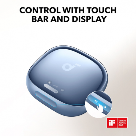 Anker Soundcore Liberty 4 Pro - True wireless earphones with mic - in-ear - Bluetooth - active noise cancelling - light blue - 5
