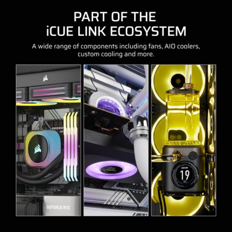 CORSAIR iCUE Link RX140 MAX Starter Kit - Case fan - 140 mm (pack of 2) - 4