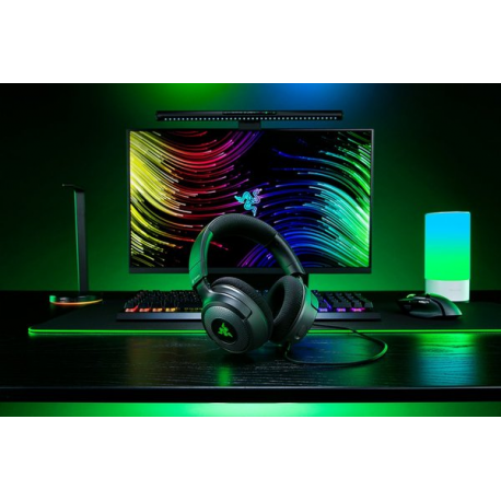 Razer Kraken V4 X - Headset - full size - wired - USB-C - noise isolating - 3