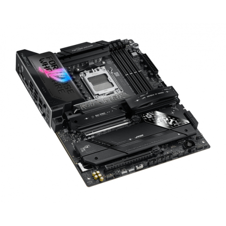 ASUS ROG STRIX X870E-E GAMING WIFI - Motherboard - ATX - Socket AM5 - AMD X870E Chipset - USB4, USB-C 3.2 Gen 2x2, USB-C 3.2 Gen2, USB 3.2 Gen 2, USB 3.2 Gen 1 - Wi-Fi 7, 5 Gigabit Ethernet, Bluetooth - onboard graphics (CPU required) - HD Audio (8-channel) - 10