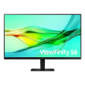Samsung ViewFinity S6 S32D604UAU - S60UD Series - LED monitor - USB - 32" (31.5" viewable) - 2560 x 1440 QHD @ 100 Hz - IPS - 350 cd / m² - 1000:1 - HDR10 - 5 ms - HDMI, 2xDisplayPort, USB-C - black